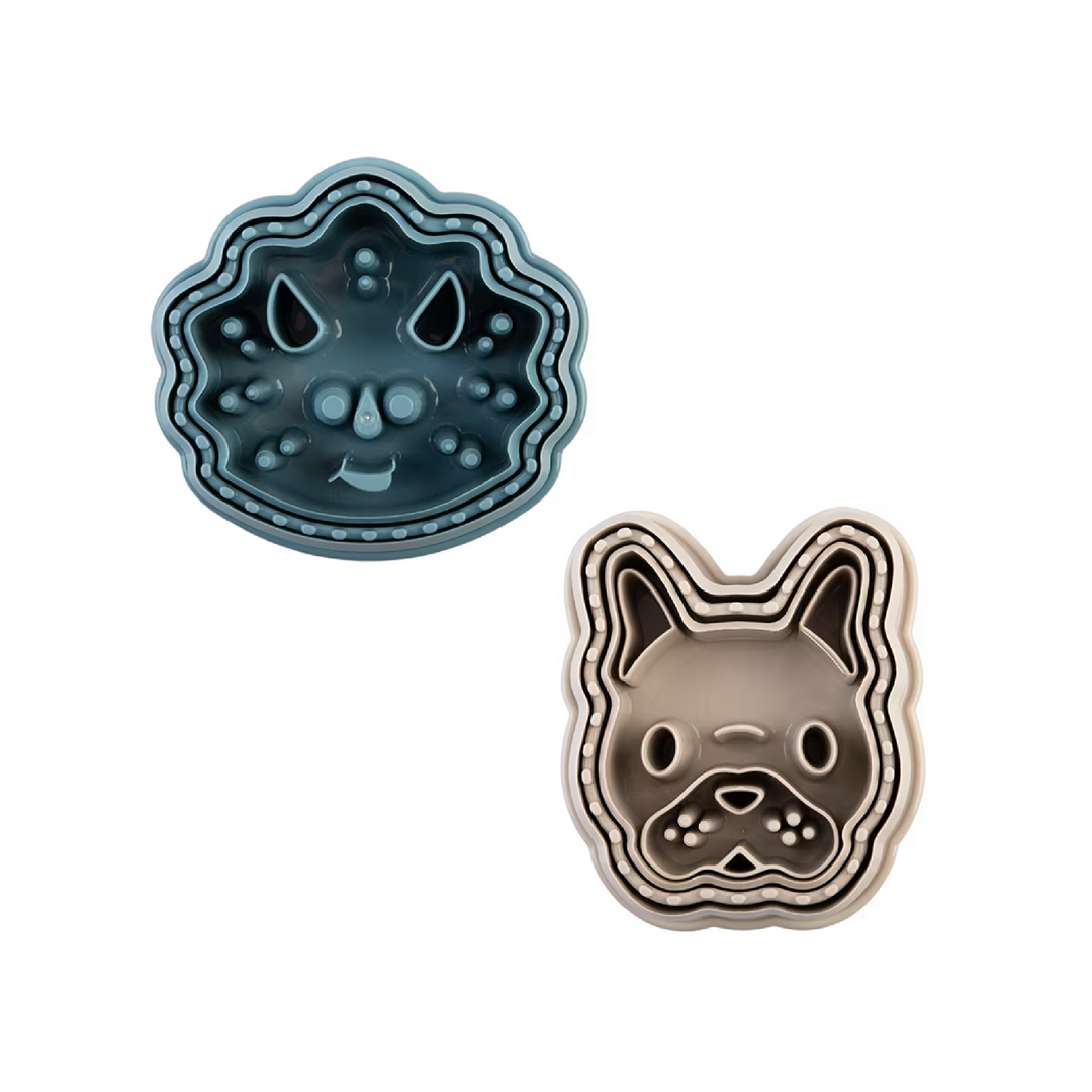 Melii Luxe 3-in-1 Sandwich Cutters - Set of 2 - Dinosaur & Bulldog