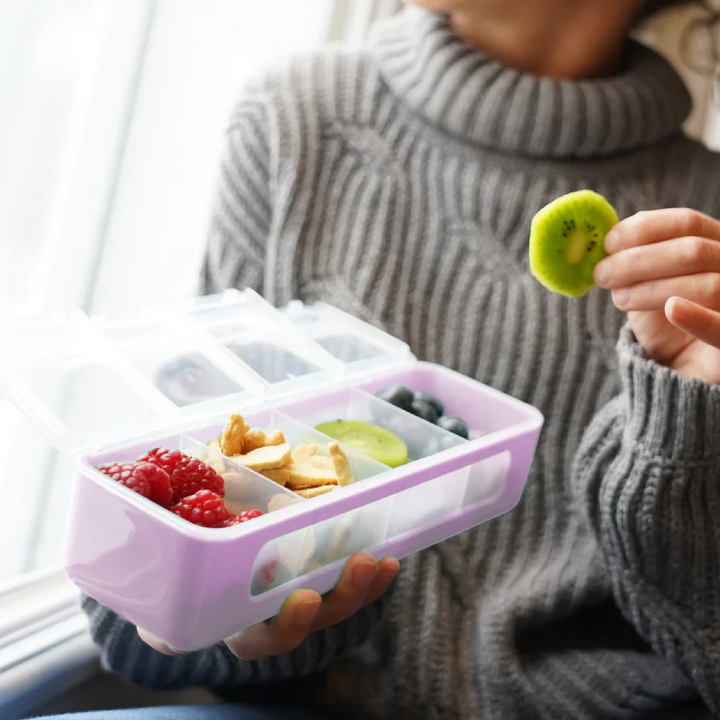 Melii 4 Compartment Snackle Box - 2pk - Turquoise/Mint