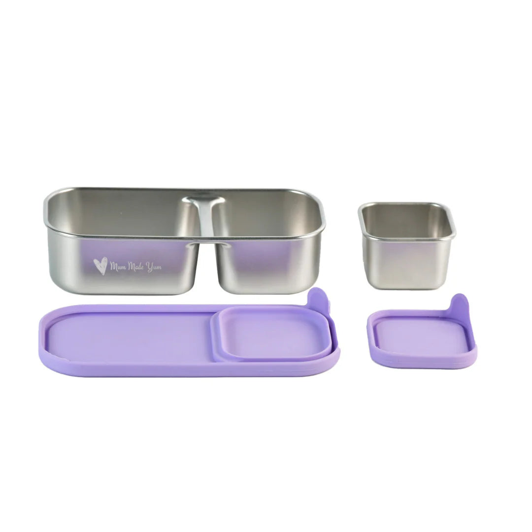 Mighty Mini Stainless Steel Dip Containers - Purple