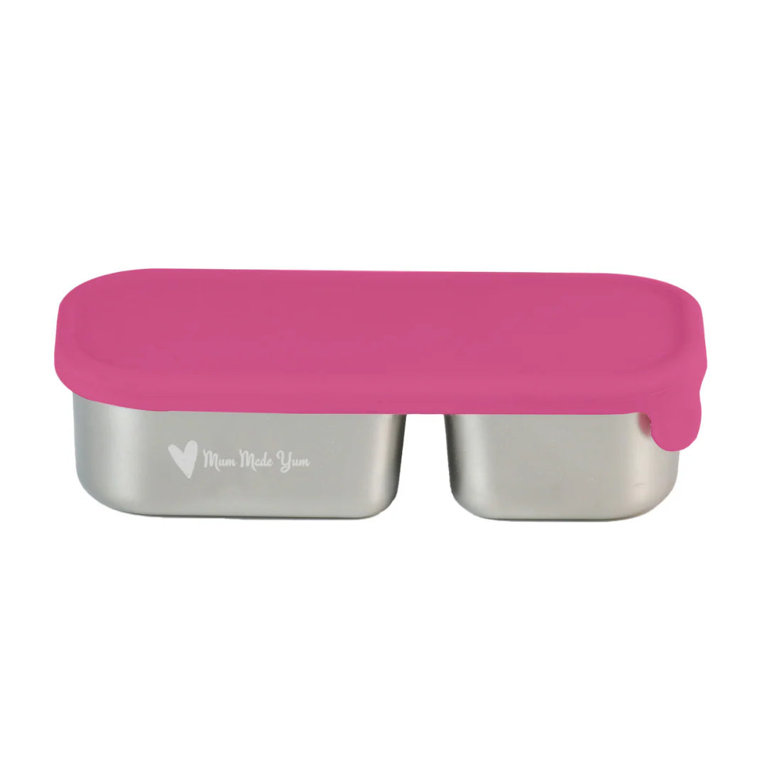Mighty Mini Stainless Steel Dip Containers - Pink