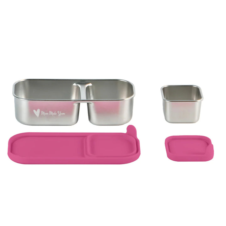 Mighty Mini Stainless Steel Dip Containers - Pink