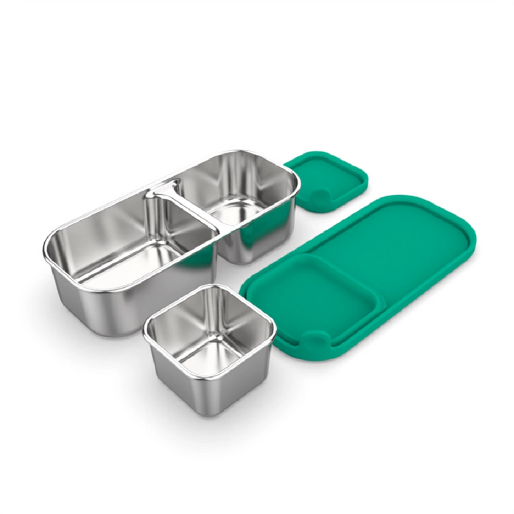 Mighty Mini Stainless Steel Dip Containers - Green