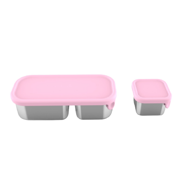 Mighty Mini Stainless Steel Dip Containers - Light Pink