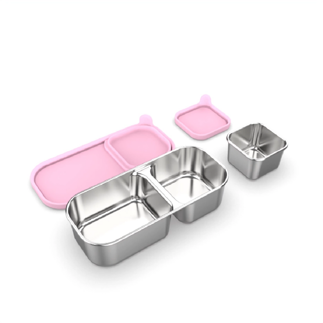 Mighty Mini Stainless Steel Dip Containers - Light Pink