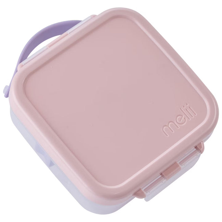 Melii Mini Bento Lunch Box with Handle - Pink/Purple