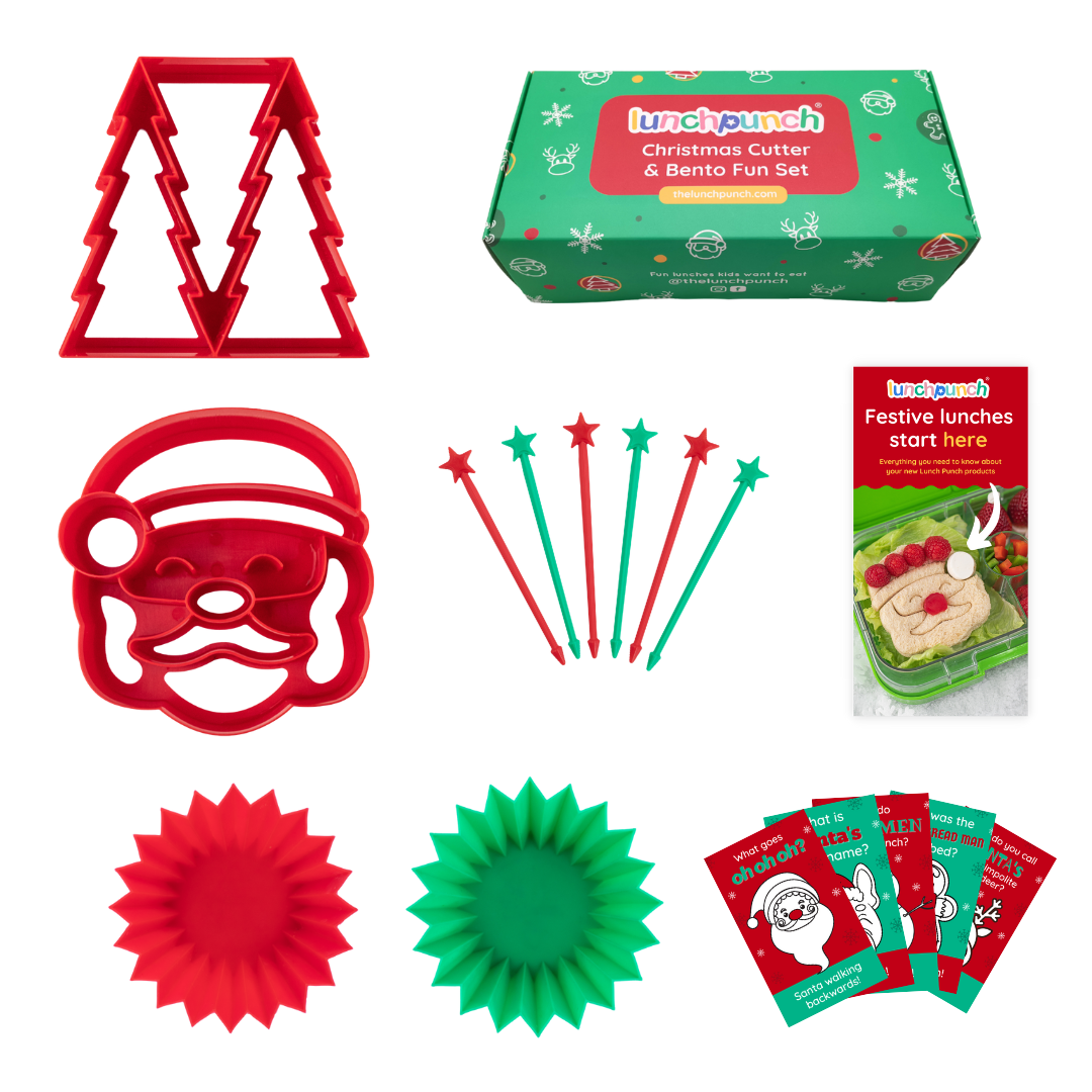 Lunch Punch Food Cutter & Bento Fun Set - Christmas