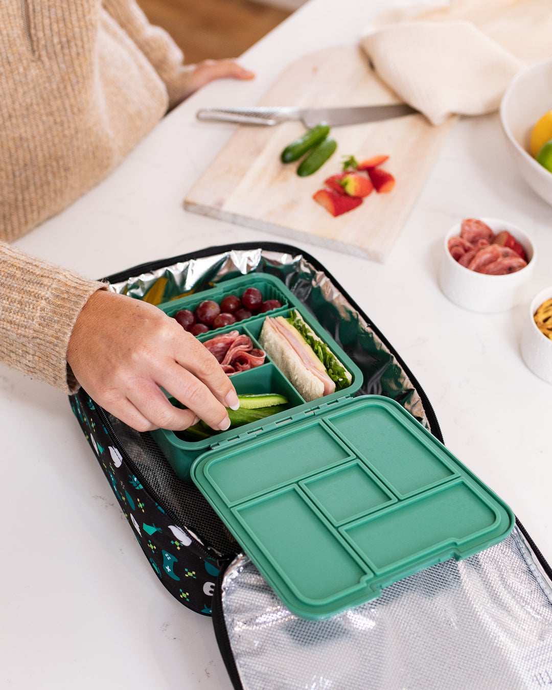 MontiiCo Bento Five Lunch Box - Game On