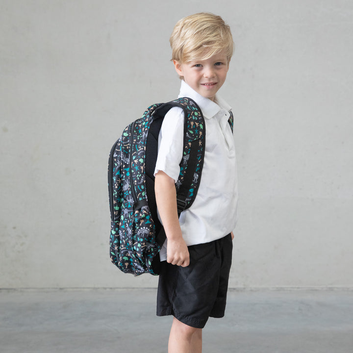 MontiiCo Backpack - JUNIOR - Dinosaur Land BLACK