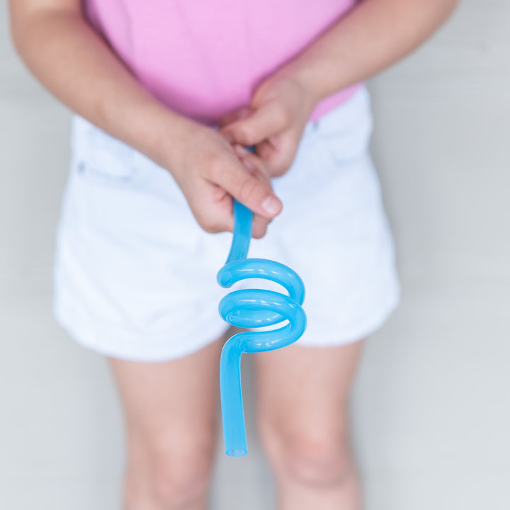 MontiiCo Twirly Straw - Blue