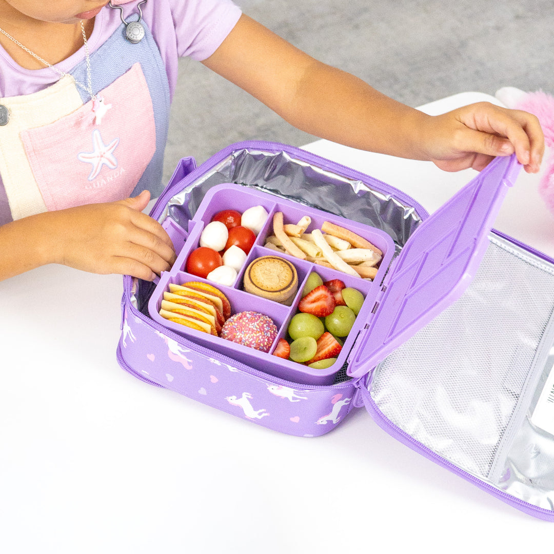 MontiiCo Bento Five Lunch Box - Unicorn