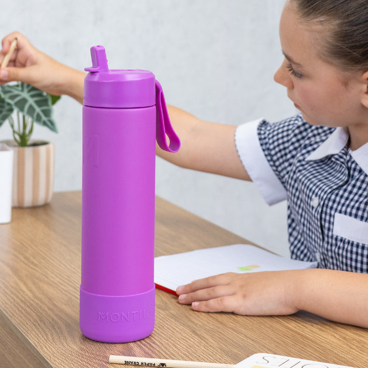 PRE ORDER - MontiiCo Fusion Complete 700ml Sipper Bottle - Fuchsia