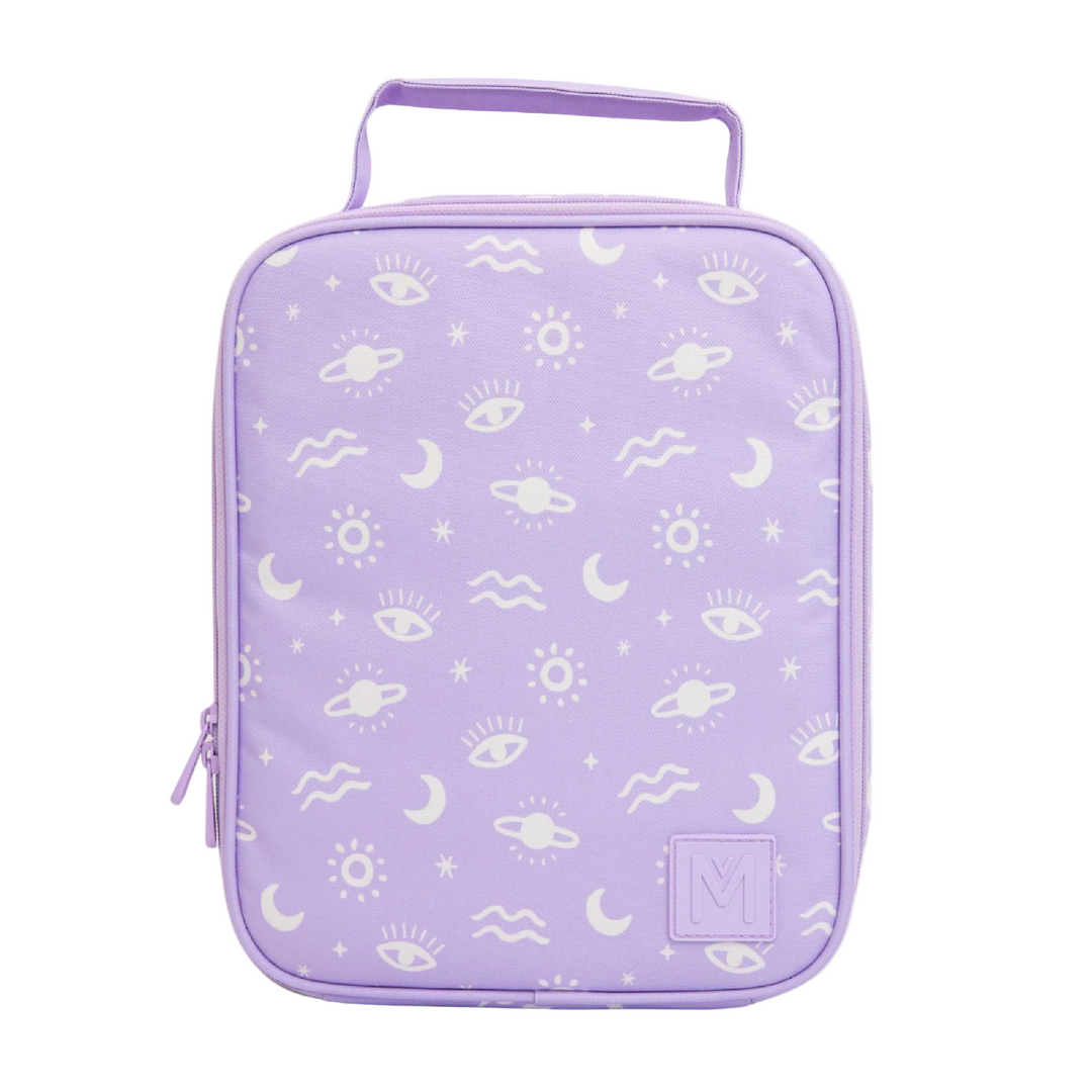 MontiiCo Large Insulated Lunch Bag & Ice Pack - Cosmic Bloom