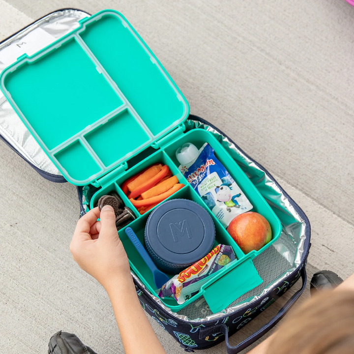 MontiiCo Large Insulated Lunch Bag & Ice Pack - Goal Keeper