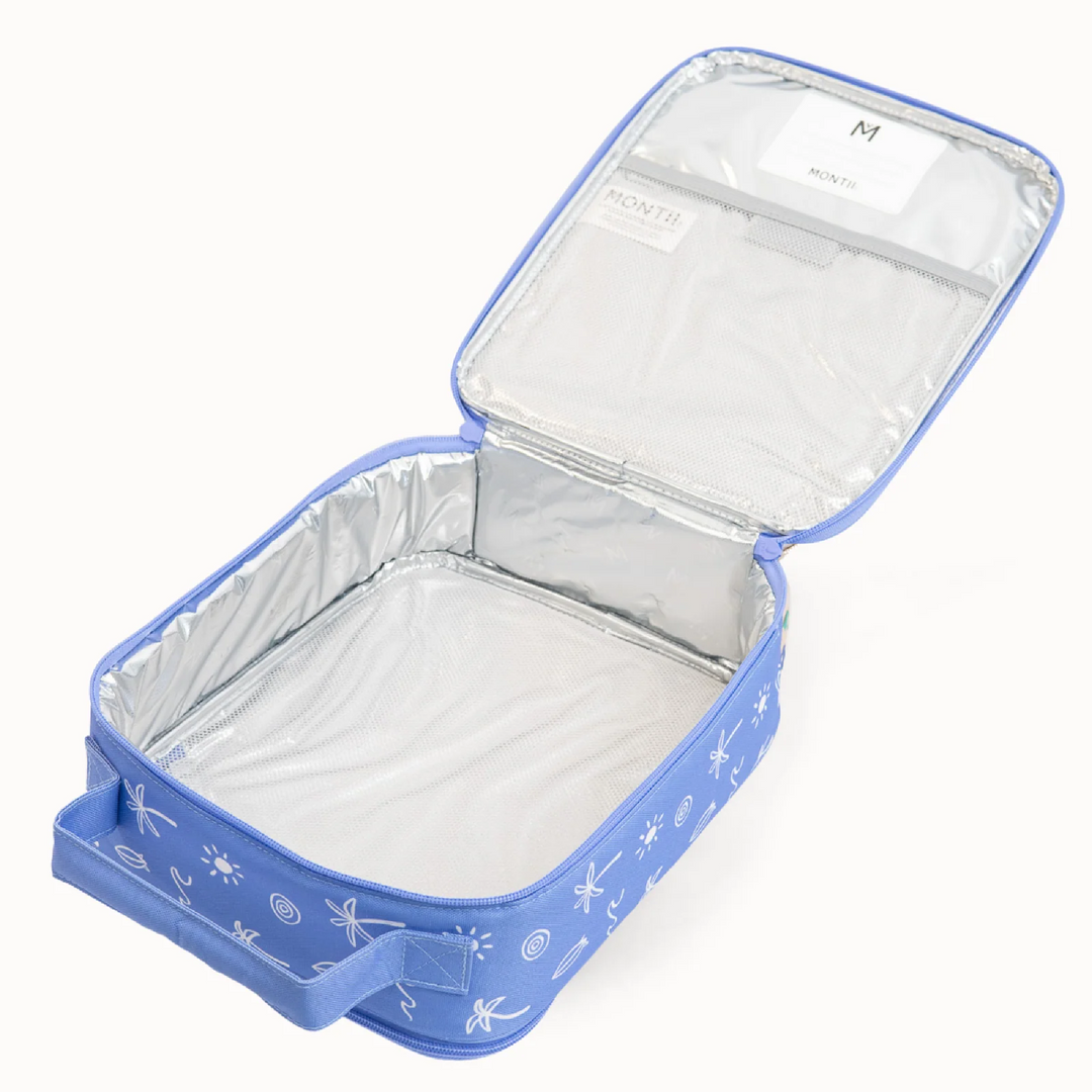 MontiiCo Large Insulated Lunch Bag & Ice Pack - Tide Break