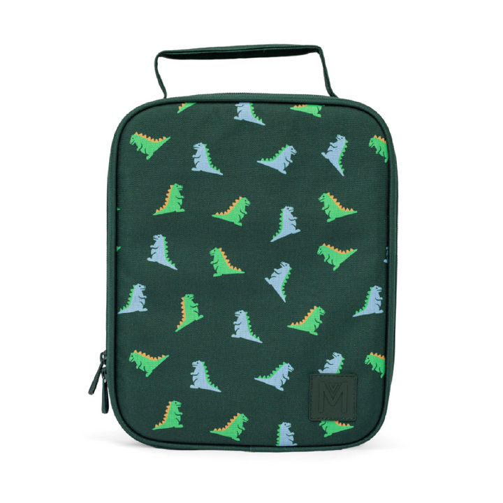 MontiiCo Large Insulated Lunch Bag & Ice Pack - Dinosaur