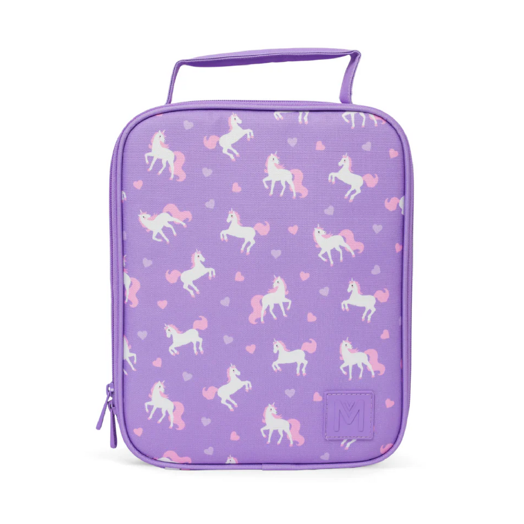 MontiiCo Large Insulated Lunch Bag & Ice Pack - Unicorn
