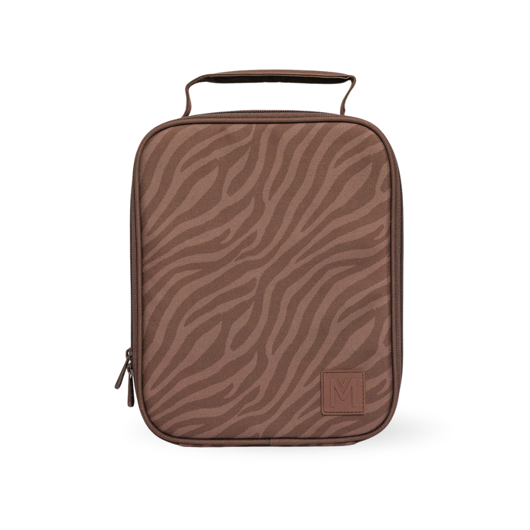 PRE-ORDER - MontiiCo Large Insulated Lunch Bag & Ice Pack - Zebra