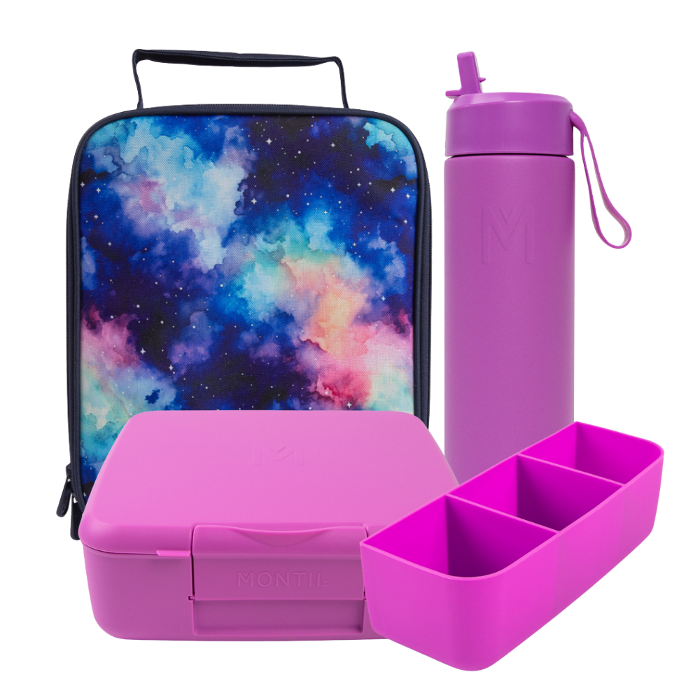 PRE-ORDER - MontiiCo Large Lunch Bundle - Starlight Fuchsia - FREE SHIPPING