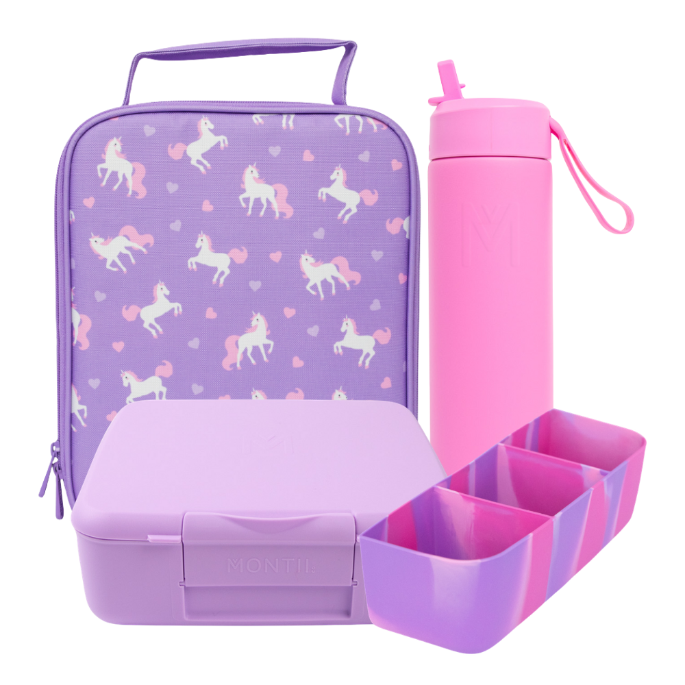 MontiiCo Large Lunch Bundle - Unicorn