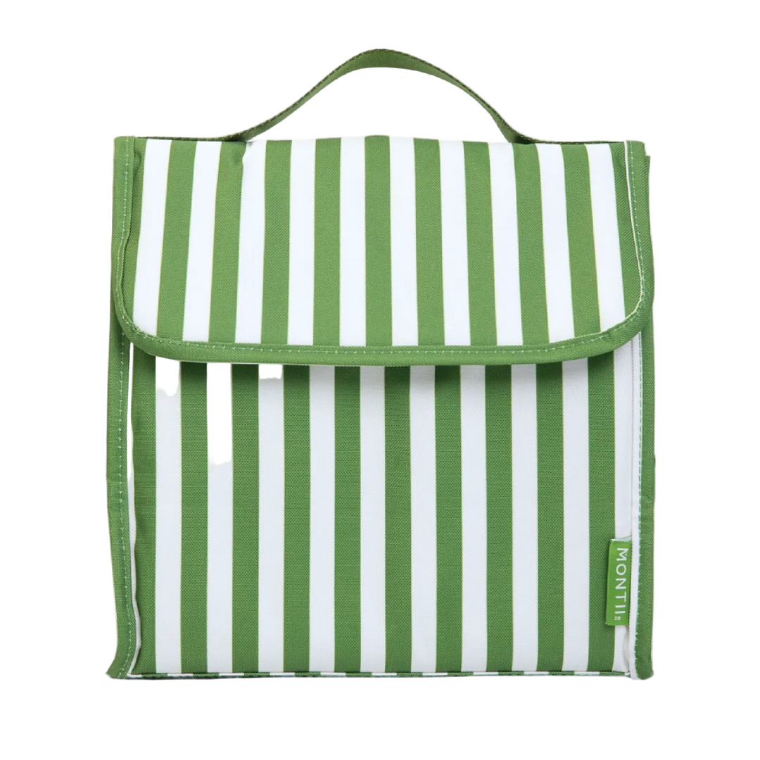 MontiiCo Insulated Lunch Carrier - Pickle Stripe