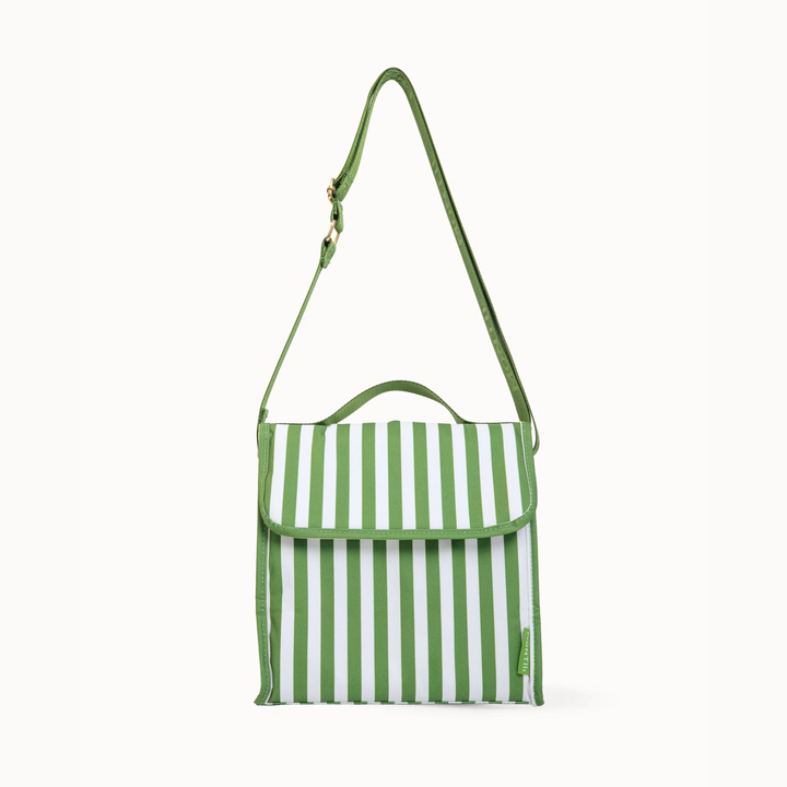 MontiiCo Insulated Lunch Carrier - Pickle Stripe