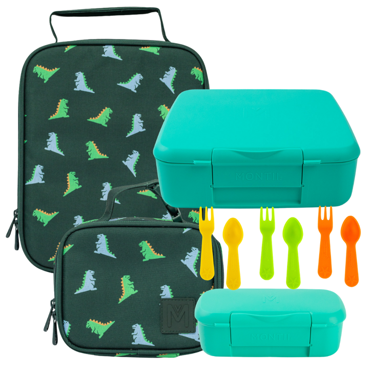 MontiiCo Lunch + Snack Bundle - Dinosaur