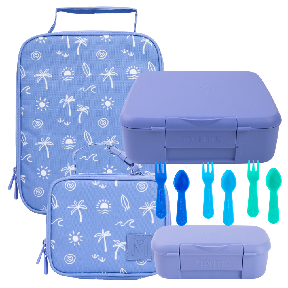 MontiiCo Lunch + Snack Bundle - Tide break - FREE SHIPPING