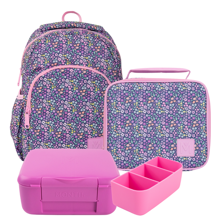 PRE-ORDER - MontiiCo Mini Backpack + Lunch Bundle - Meadow - FREE SHIPPING