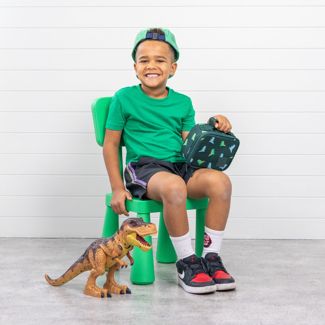 MontiiCo Mini Insulated Lunch Bag & Ice Pack - Dinosaur