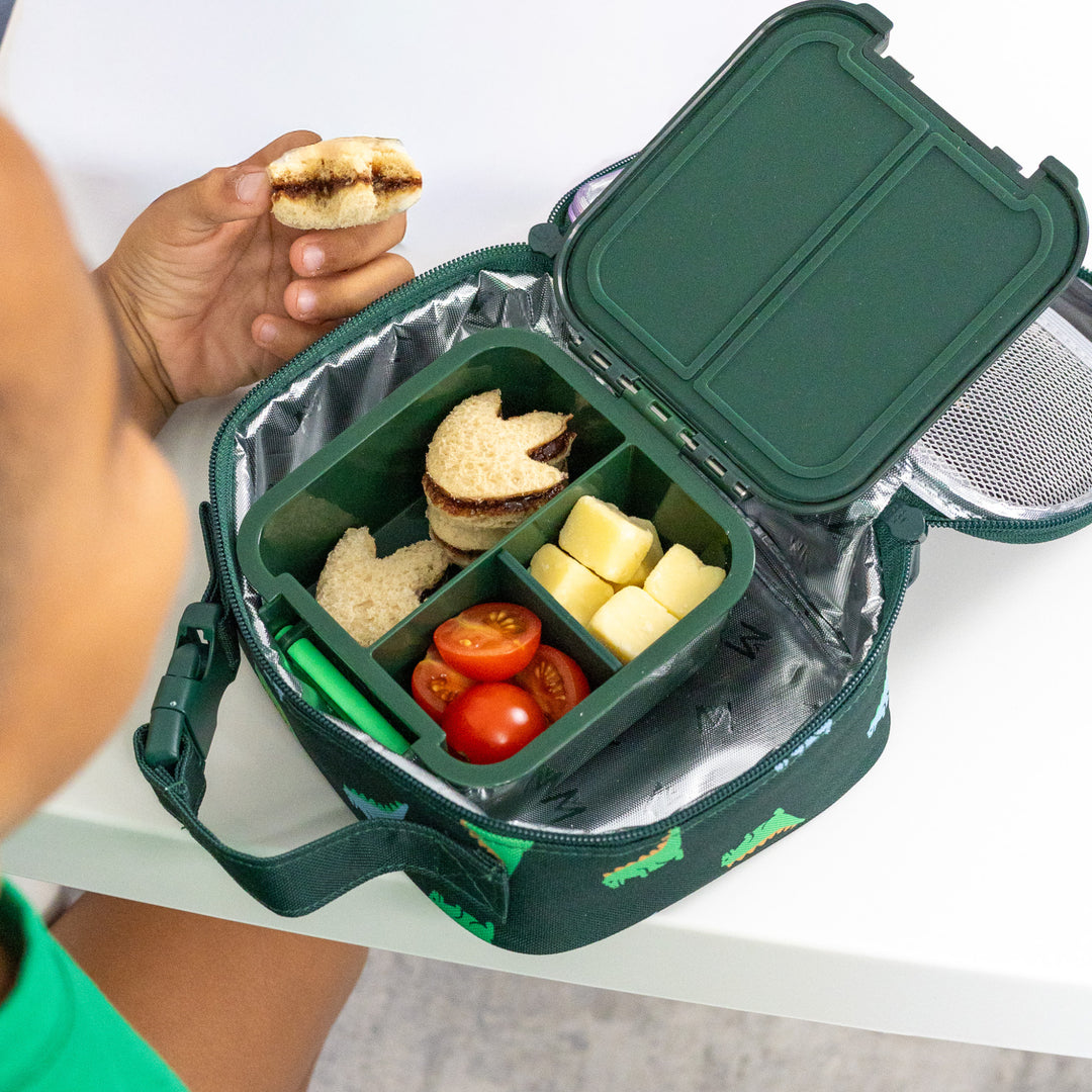 MontiiCo Mini Insulated Lunch Bag & Ice Pack - Dinosaur