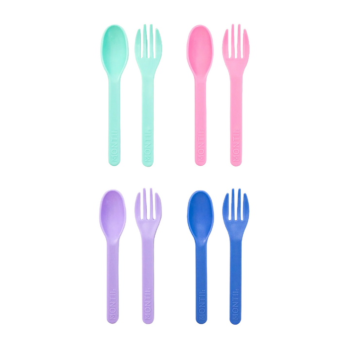 MontiiCo Out & About Cutlery Set - Pastel