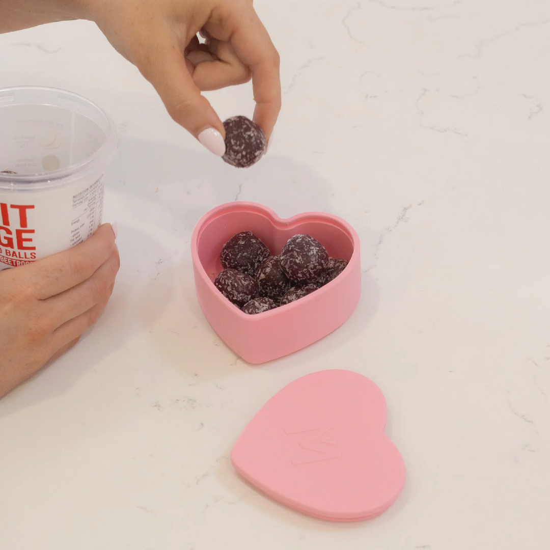 MontiiCo Silicone Heart Tub - Bubblegum