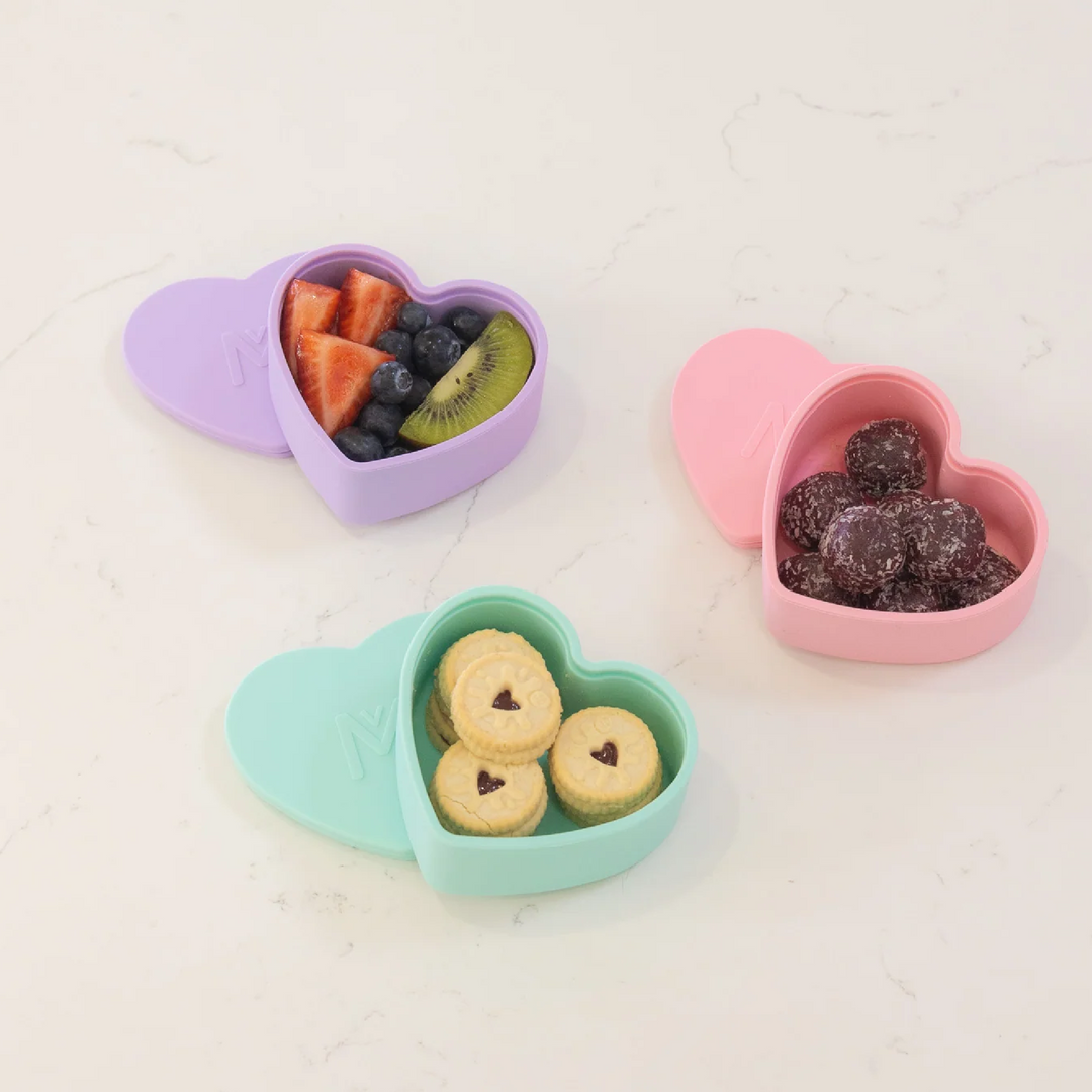 MontiiCo Silicone Heart Tub - Bubblegum