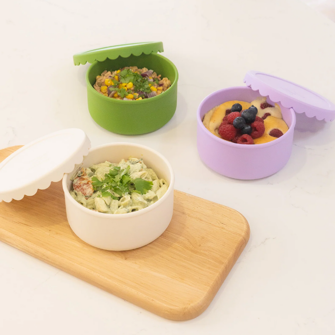 MontiiCo Silicone Scallop Bowl - Lilac