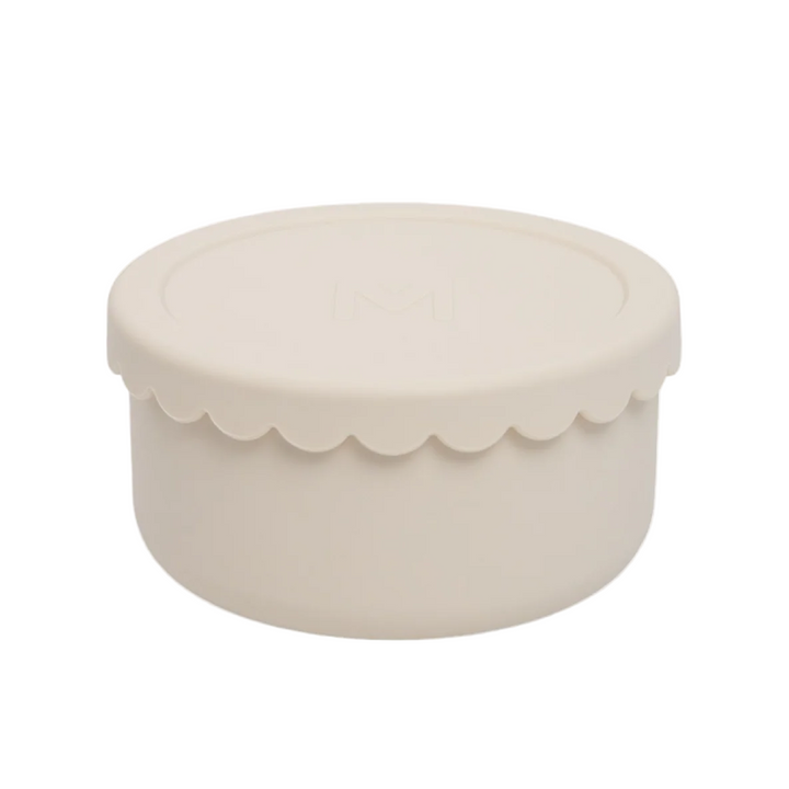MontiiCo Silicone Scallop Bowl - Cream