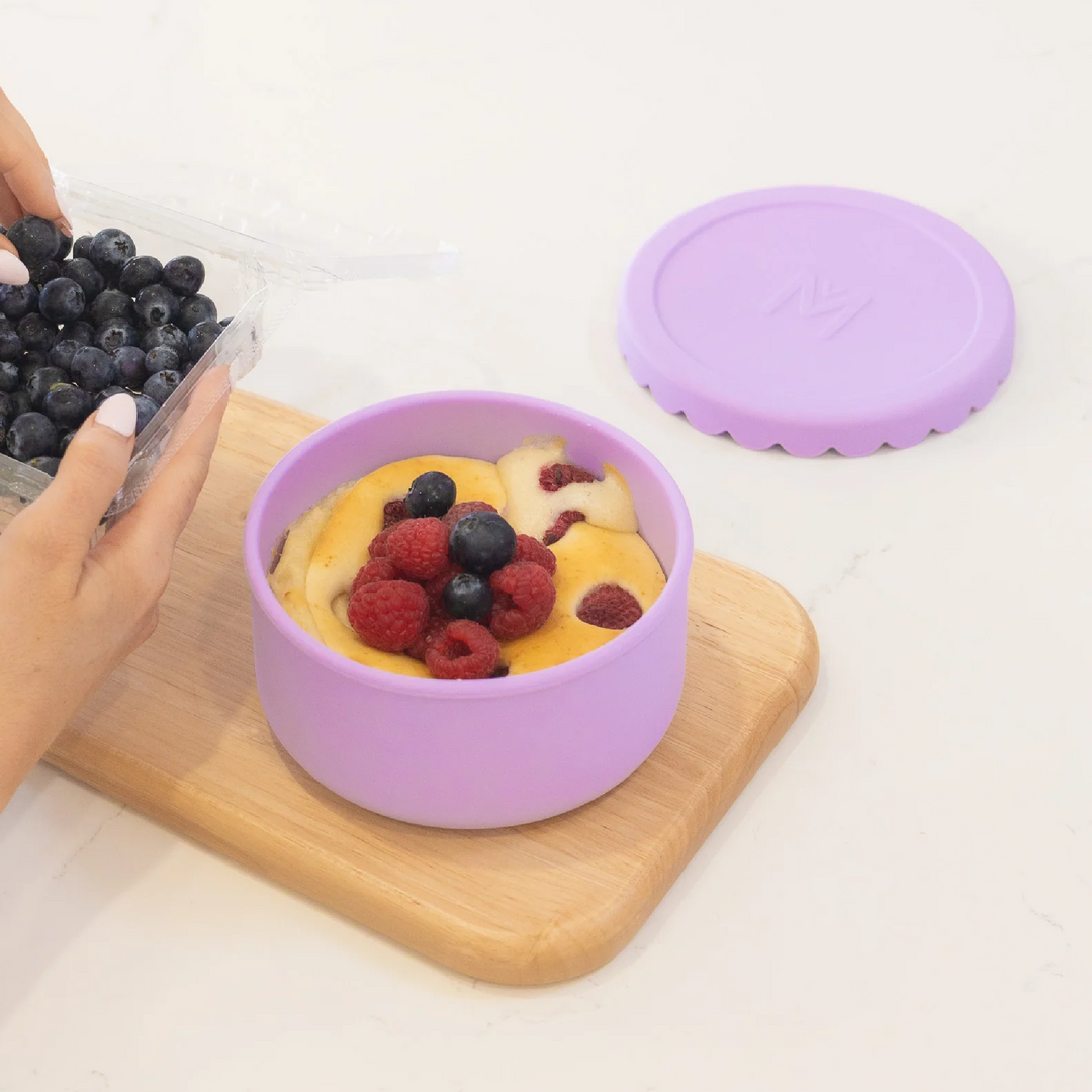 MontiiCo Silicone Scallop Bowl - Lilac