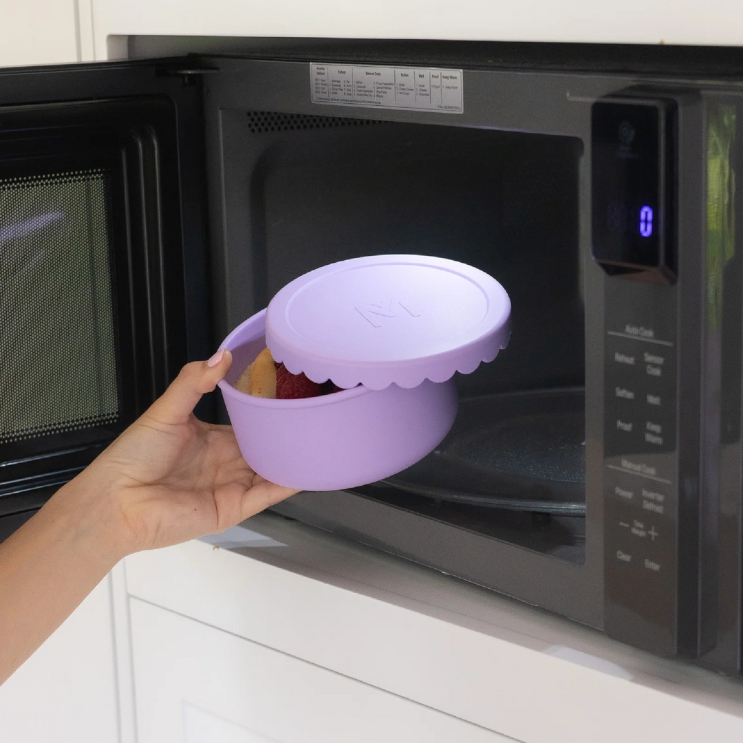 MontiiCo Silicone Scallop Bowl - Lilac