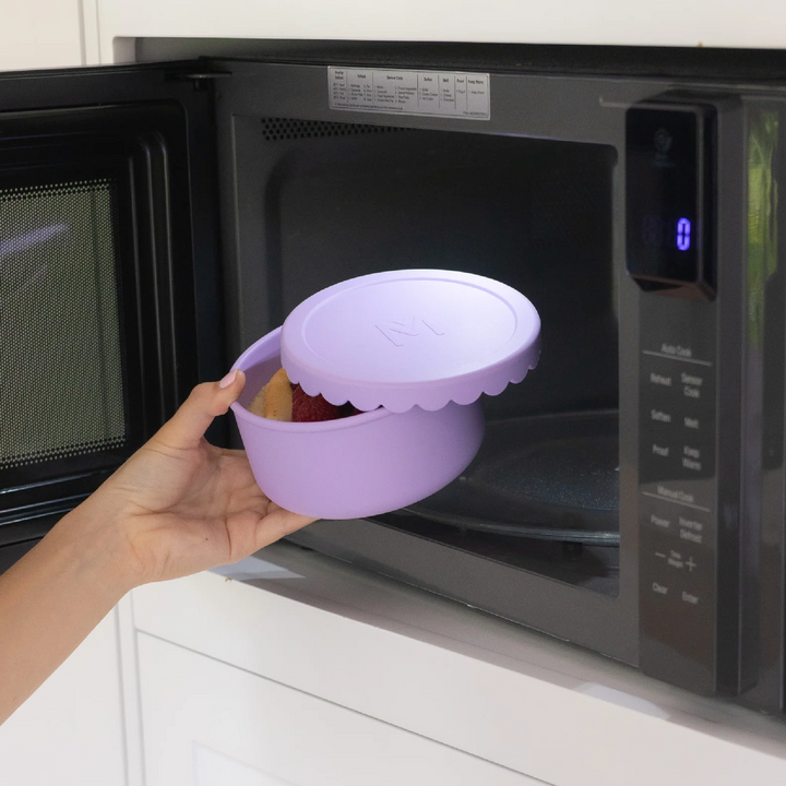 MontiiCo Silicone Scallop Bowl - Lilac