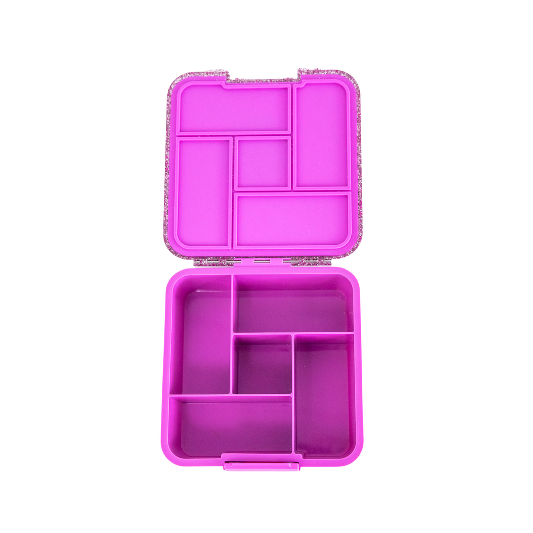 MontiiCo Bento Five Lunch Box - Magenta GLITTER