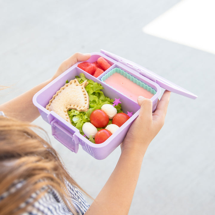 MontiiCo Bento Three Lunch Box - Lilac