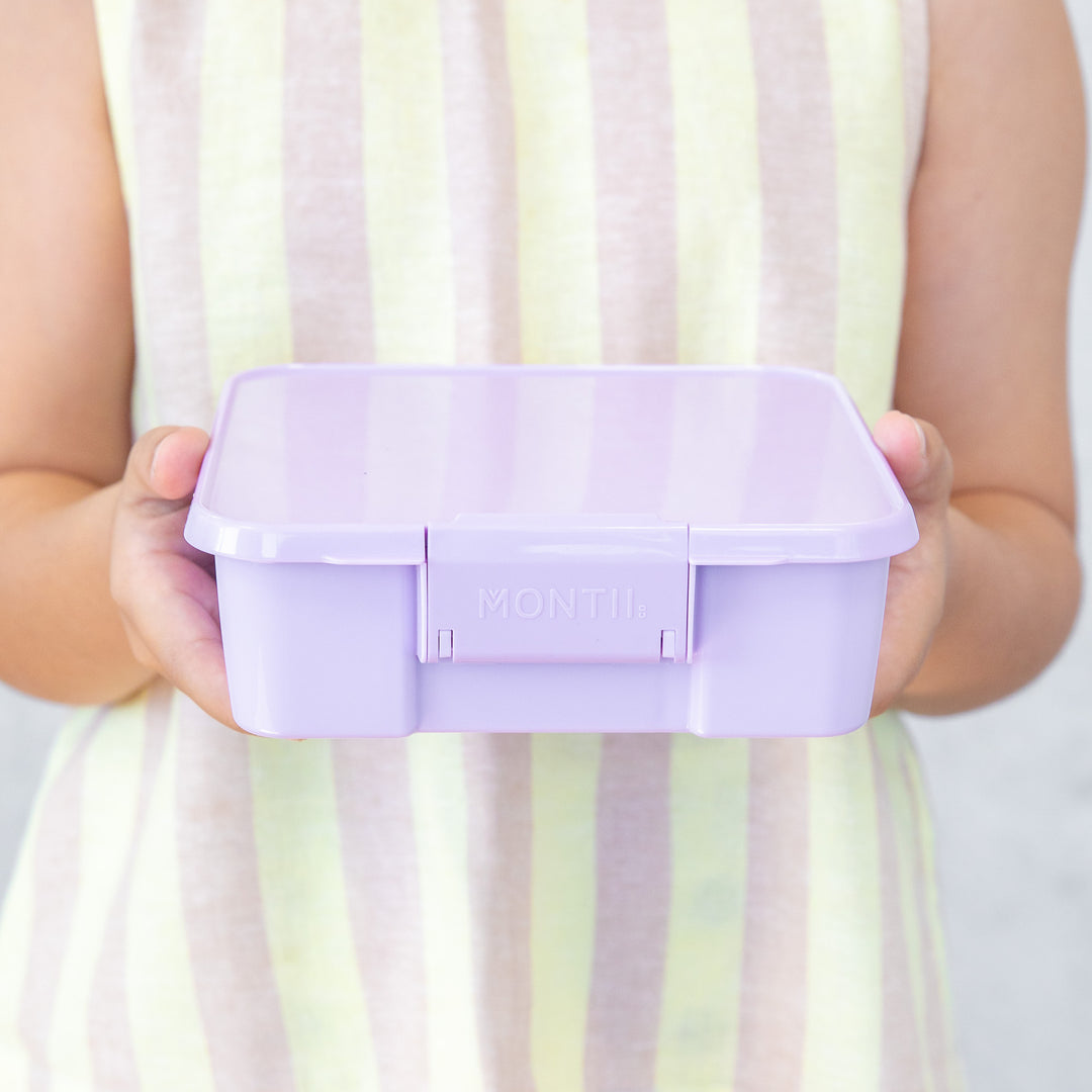 MontiiCo Bento Three Lunch Box - Lilac