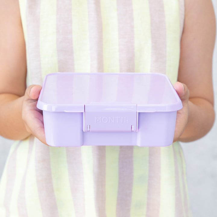 MontiiCo Bento Three Lunch Box - Lilac