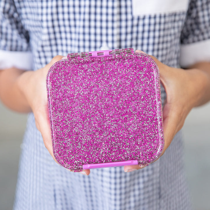 MontiiCo Two Snack Box - Magenta GLITTER