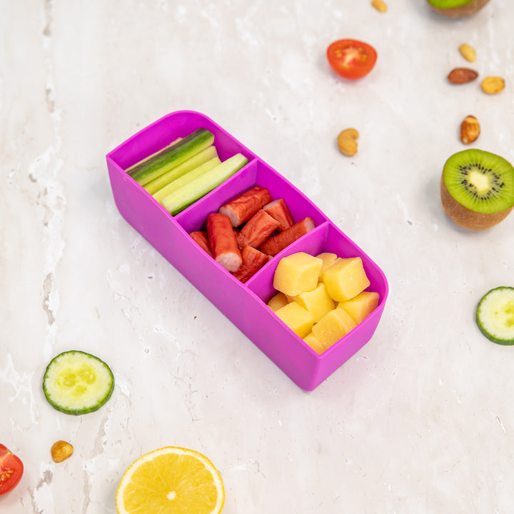 PRE-ORDER MontiiCo Feast Bento Tray - Fuchsia