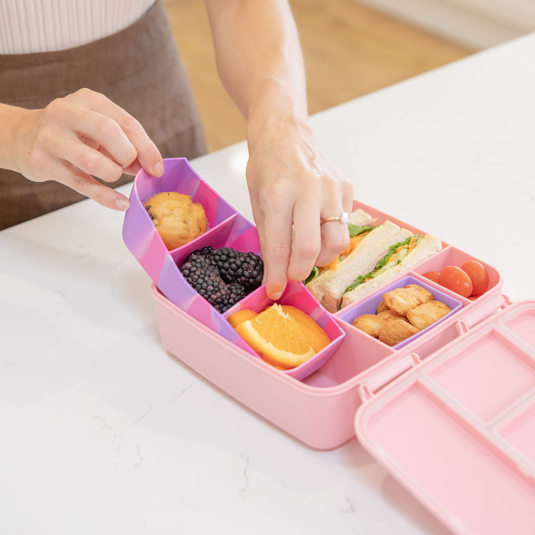 MontiiCo Feast Bento Tray - Dusk Marble