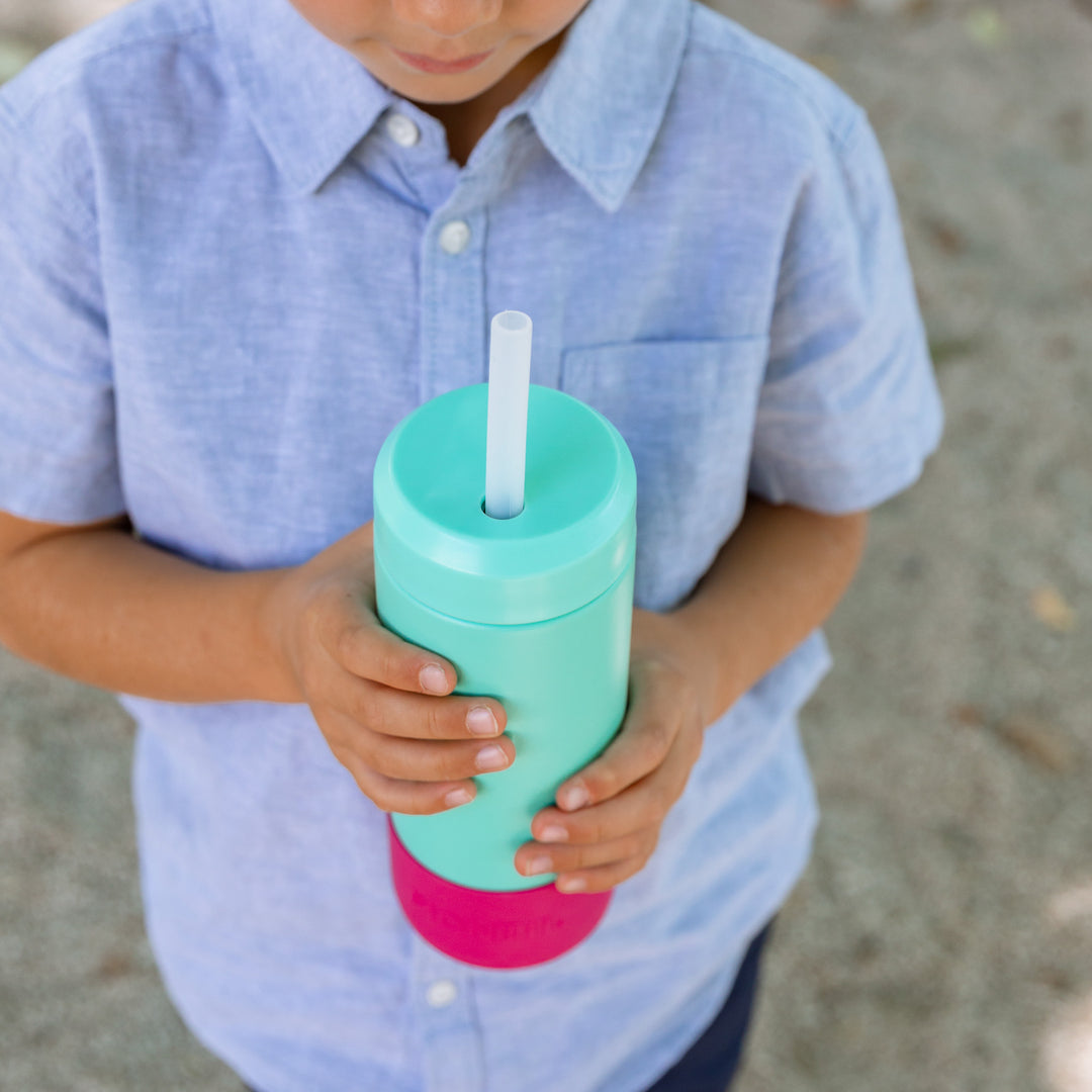 MontiiCo 350ml Smoothie Cup & Straw - Reef