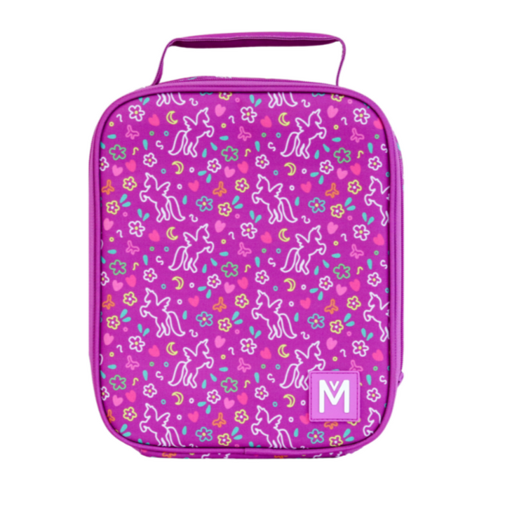 MontiiCo Large Insulated Lunch Bag - Unicorn Magic PURPLE