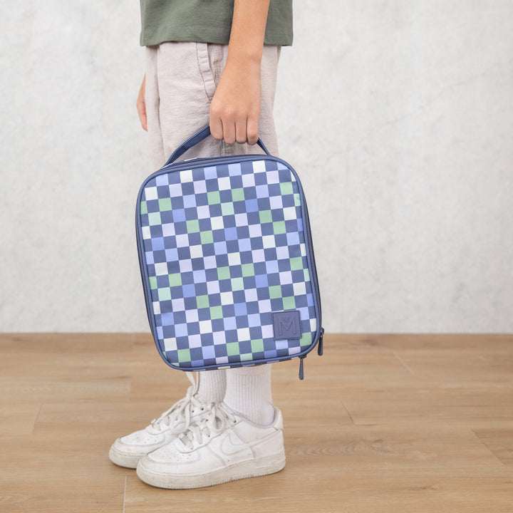 MontiiCo Large Insulated Lunch Bag - Checkmate