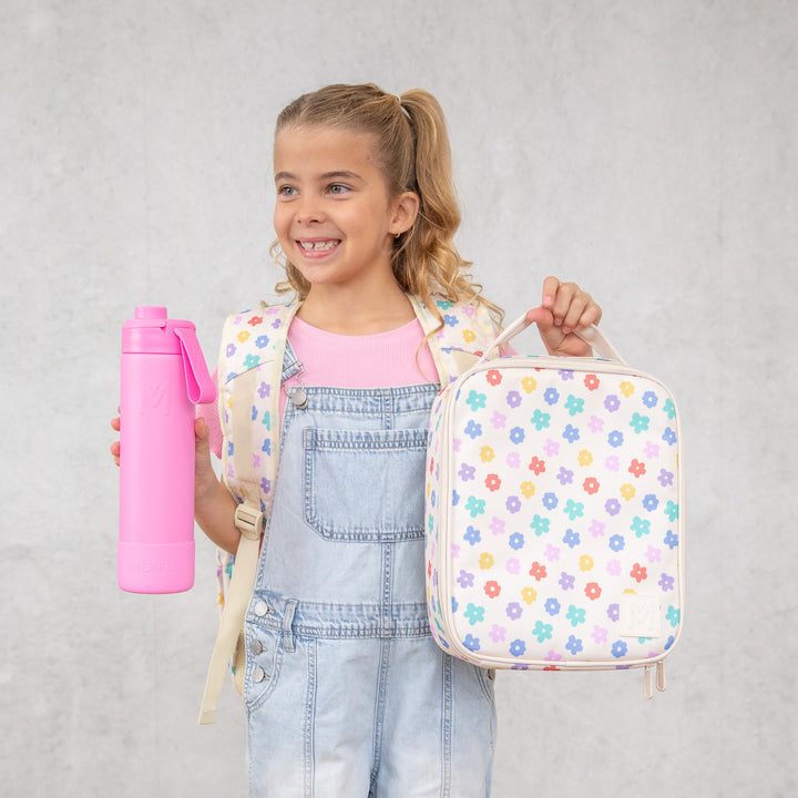 Pre-Order - MontiiCo Large Lunch Bag & Sipper Bottle Bundle - Daisy Dream
