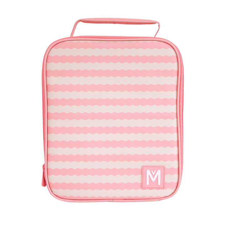 MontiiCo Large Insulated Lunch Bag - Ripple Camellia